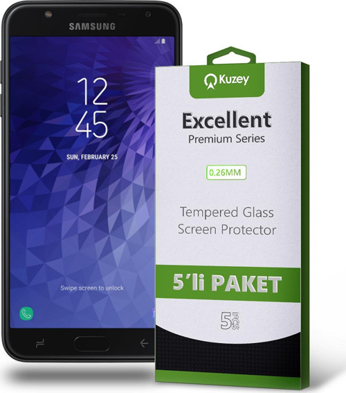 Samsung Galaxy J7 Duo Temperli Ekran Koruyucu Kırılmaz Cam Ekonomik 5'li Paket