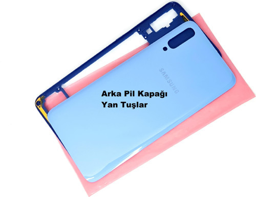 Samsung Galaxy A70 A705 kasa Arka Pil Kapağı MAVİ