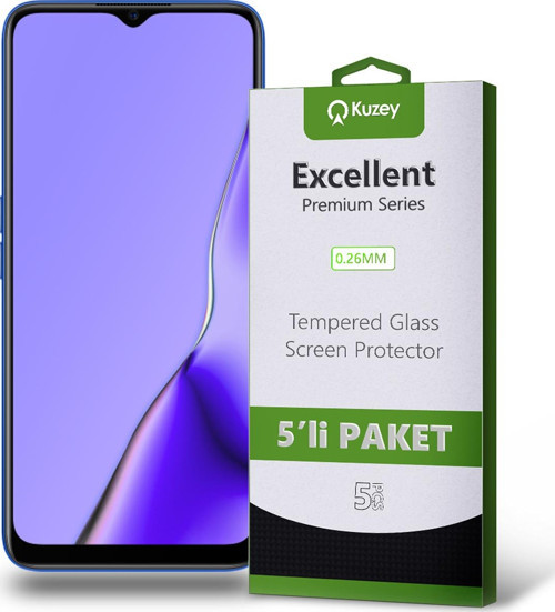 Oppo A9 2020 Temperli Ekran Koruyucu Kırılmaz Cam Ekonomik 5'li Paket