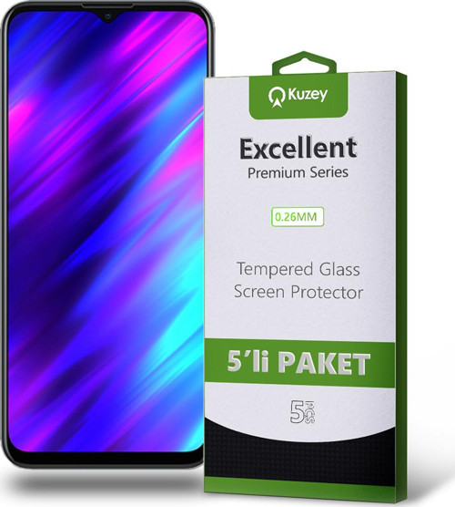 Meizu M10 Temperli Ekran Koruyucu Kırılmaz Cam Ekonomik 5'li Paket