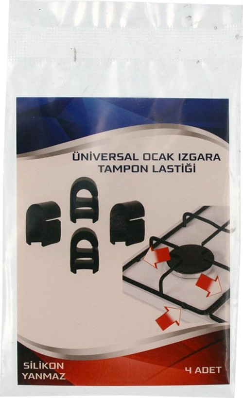 Bir Çok Cihazla Uyumlu Ocak Izgara Lastik Seti - 8'li