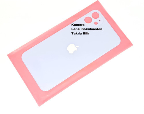 İphone 11 Arka Pil Batarya Kapağı (CAM) Mavi