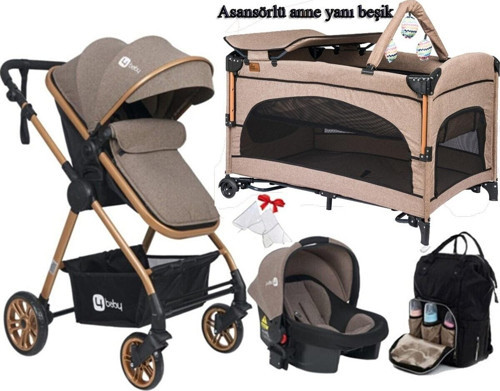 Esse 5 Li Set Travel Sistem Bebek Arabası Esse Oyun Parkı Beşik Çanta Yagmurluk