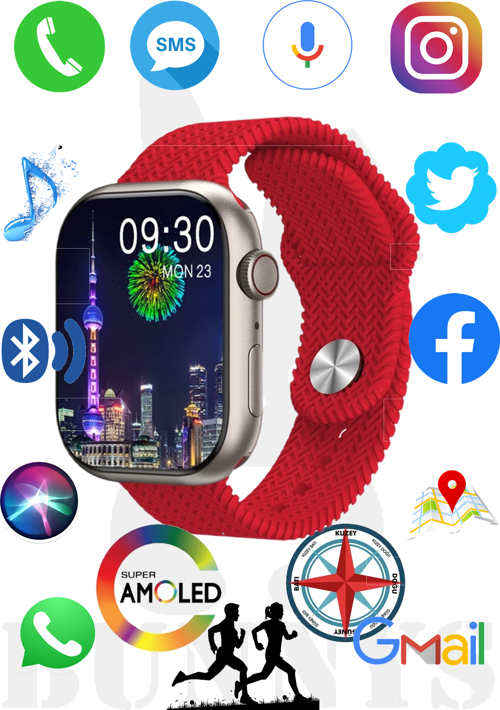 Mi 11 Uyumlu Akıllı Saat Konuşma Özellikli Watch 9 PRO 45MM AMOLED EKRAN