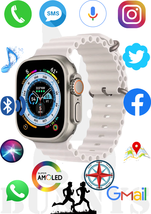 Omix X300 Uyumlu Akıllı Saat AMOLED EKRAN Watch 8 Ultra 49MM HK8 PRO MAX
