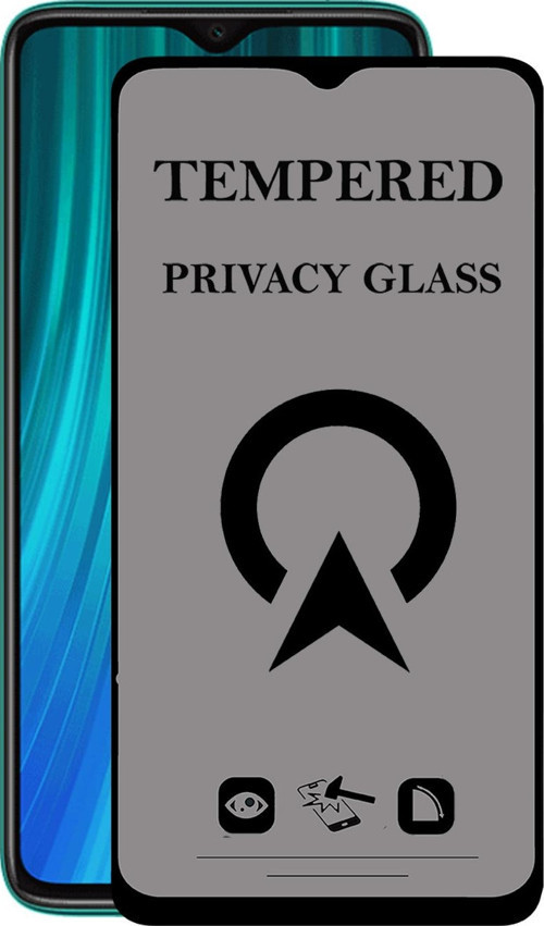 Xiaomi Redmi Note 8 Pro Tam Kaplayan Privacy Hayalet Temperli Ekran Koruycu Cam