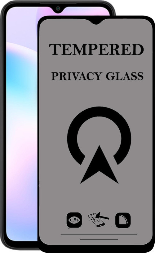Xiaomi Redmi 9A Tam Kaplayan Privacy Hayalet Temperli Ekran Koruycu Cam