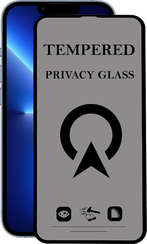 Apple iPhone 13 Pro Max Tam Kaplayan Privacy Hayalet Temperli Ekran Koruycu Cam