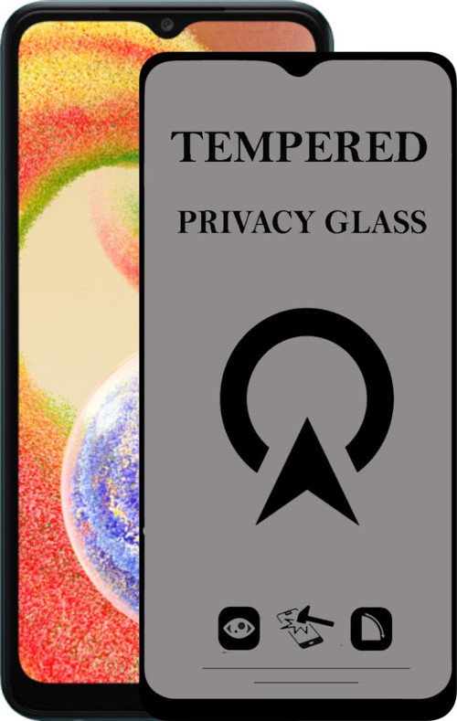 Samsung Galaxy A04 Tam Kaplayan Privacy Hayalet Temperli Ekran Koruycu Cam