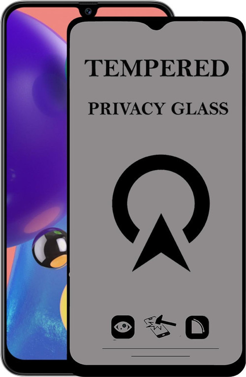 Samsung Galaxy A70s Tam Kaplayan Privacy Hayalet Temperli Ekran Koruycu Cam