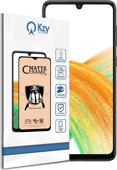 Samsung Galaxy A33 Tam Kaplayan Mat Seramik Nano Esnek Ekran Koruyucu Cam
