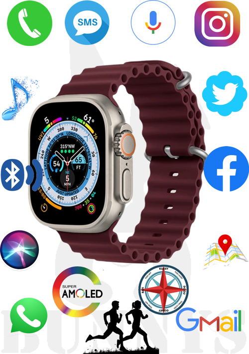Poco F4 Uyumlu Akıllı Saat Watch 8 Ultra 49MM AMOLED EKRAN Konuşma Özellikli