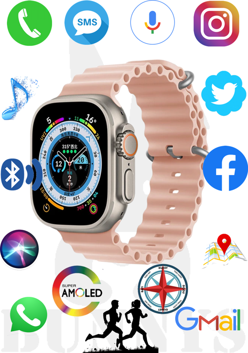 Redmi 8 Uyumlu Akıllı Saat Watch 8 Ultra 49MM AMOLED EKRAN Konuşma Özellikli