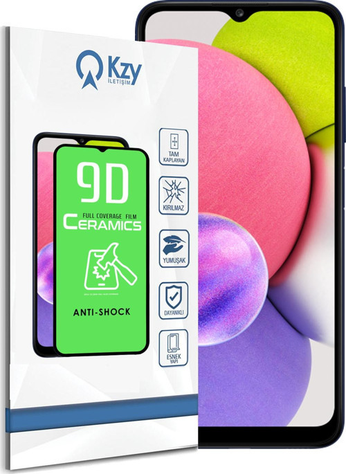 Samsung Galaxy A03s Tam Kaplayan Seramik Nano Esnek Ekran Koruyucu Cam