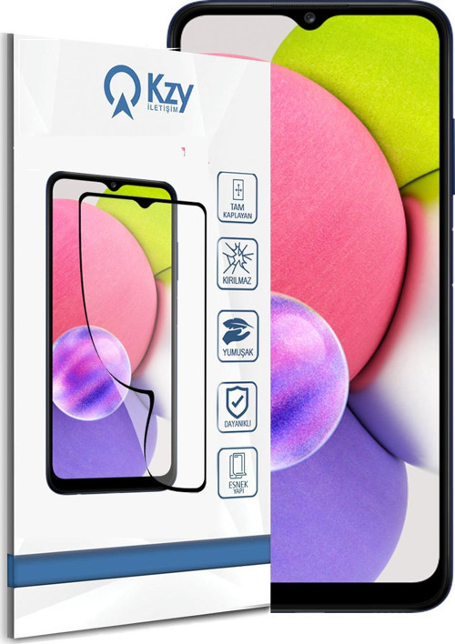 Samsung Galaxy A03s Tam Kaplayan Fiber Nano Ekran Koruyucu Cam