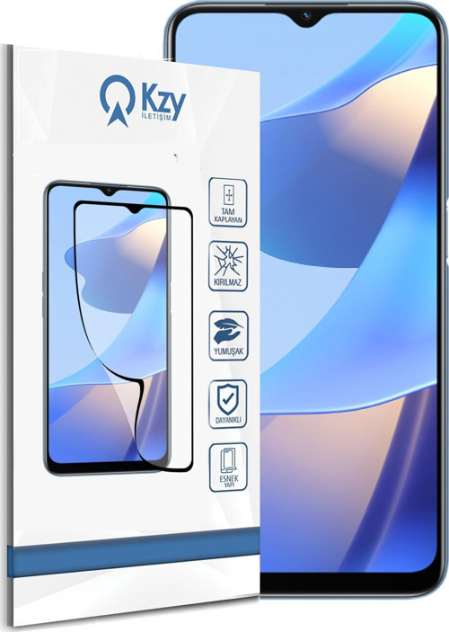 Oppo A16 Tam Kaplayan Fiber Nano Ekran Koruyucu Cam