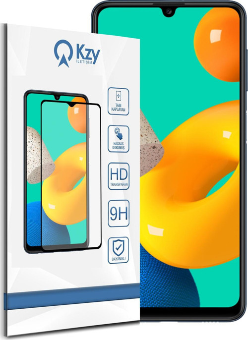Samsung Galaxy M32 Tam Kaplayan Temperli Ekran Koruyucu Cam