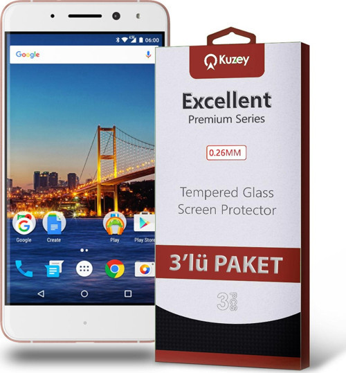 General Mobile GM5 Plus Temperli Ekran Koruyucu Kırılmaz Cam Ekonomik 3'lü Paket