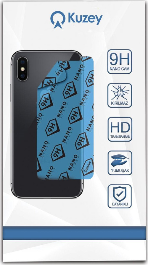 Apple iPhone X Nano Arka Koruyucu Kırılmaz Esnek Cam