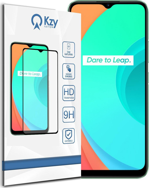Realme C11 Tam Kaplayan Temperli Ekran Koruyucu Cam