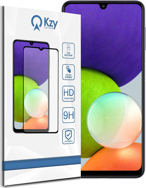 Samsung Galaxy A22 4G Tam Kaplayan Temperli Ekran Koruyucu Cam