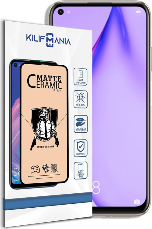 Huawei P40 Lite Tam Kaplayan Mat Seramik Nano Esnek Ekran Koruyucu