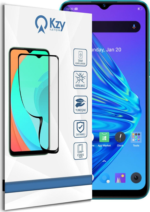 Realme 5İ Tam Kaplayan Fibernano Ekran Koruyucu Esnek Cam