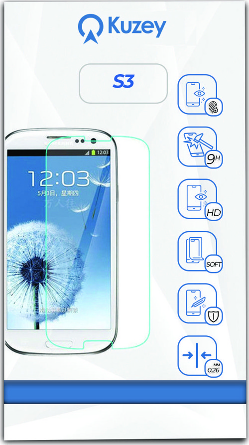 Samsung S3 Temperli Ekran Koruyucu Kırılmaz Cam