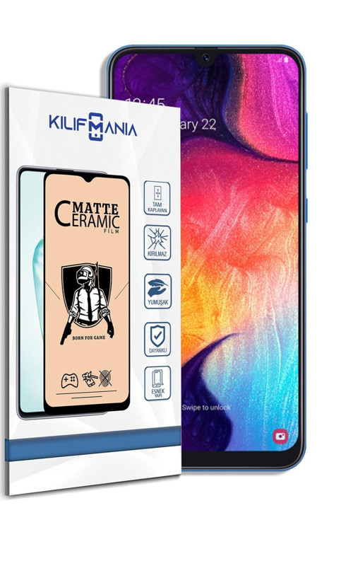 Samsung Galaxy A50 Tam Kaplayan Mat Seramik Nano Esnek Ekran Koruyucu