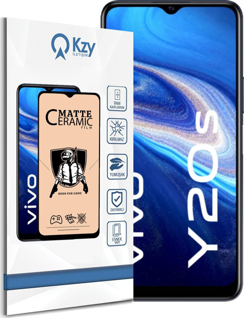 Vivo Y20S Tam Kaplayan Mat Seramik Nano Esnek Ekran Koruyucu Cam