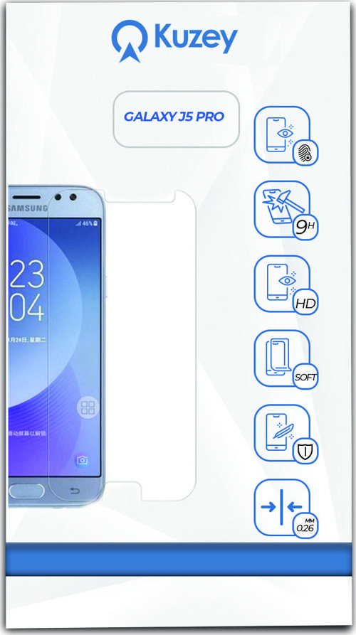 Samsung J5 Pro Temperli Ekran Koruyucu Kırılmaz Cam