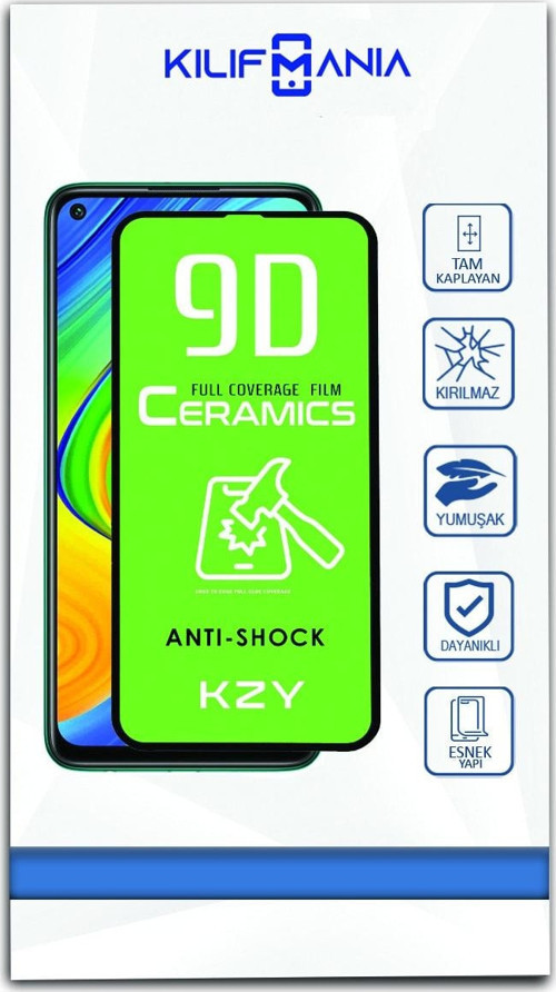 Xiaomi Redmi Note 9 Tam Kaplayan Seramik Nano Esnek Ekran Koruyucu