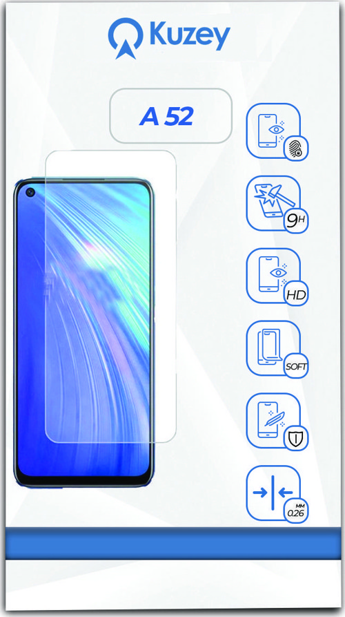 Oppo A52 Temperli Ekran Koruyucu Kırılmaz Cam