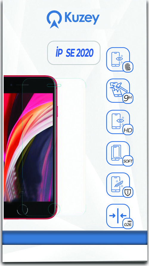 Apple iPhone SE 2020 Temperli Ekran Koruyucu Kırılmaz Cam