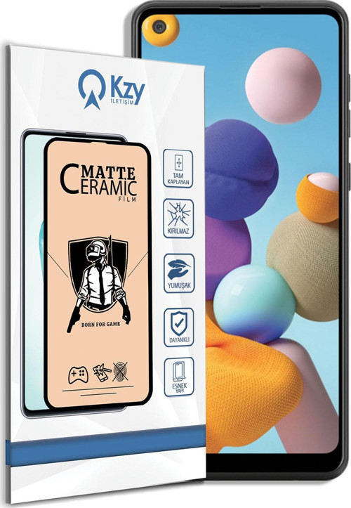 Samsung Galaxy A21 Tam Kaplayan Mat Seramik Nano Esnek Ekran Koruyucu
