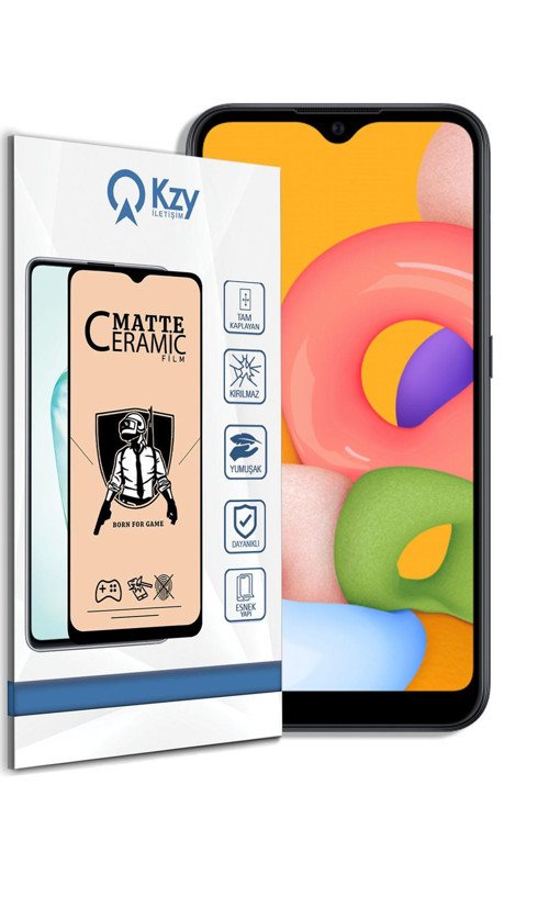 Samsung Galaxy A01 Tam Kaplayan Mat Seramik Nano Esnek Ekran Koruyucu