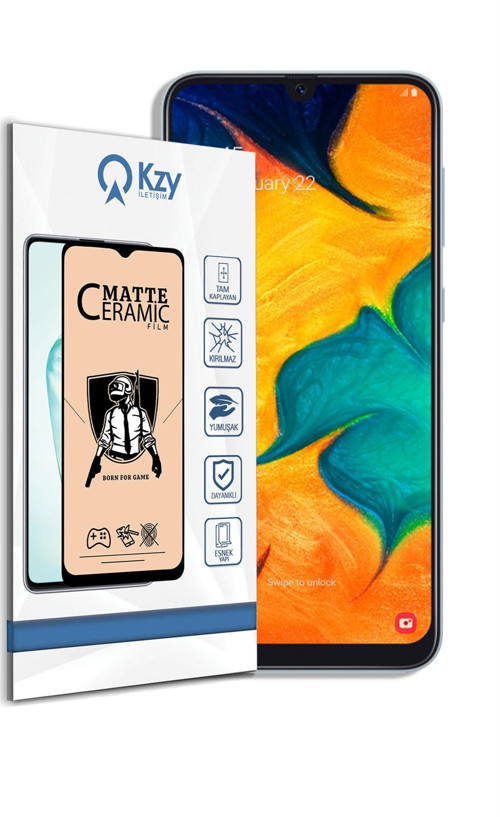 Samsung Galaxy A30 Tam Kaplayan Mat Seramik Nano Esnek Ekran Koruyucu