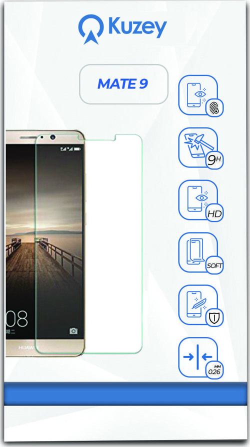 Huawei Mate 9 Temperli Ekran Koruyucu Kırılmaz Cam
