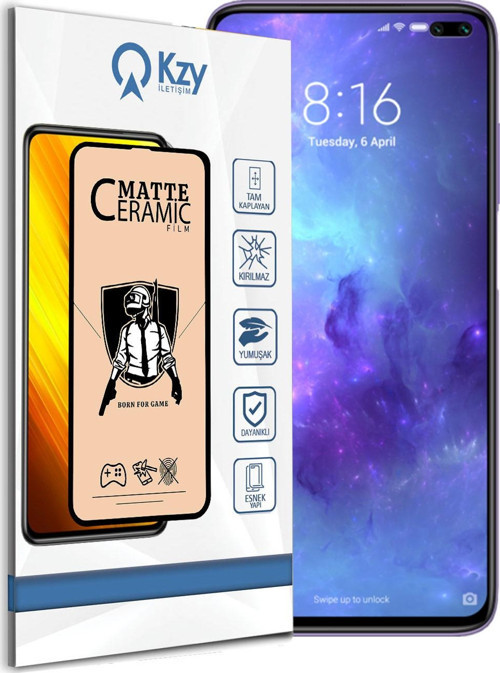 Xiaomi Poco X2 Tam Kaplayan Mat Seramik Nano Esnek Ekran Koruyucu Cam