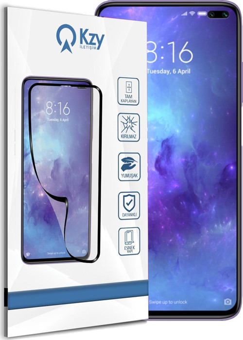 Xiaomi Poco X2 Tam Kaplayan Fiber Nano Ekran Koruyucu Cam