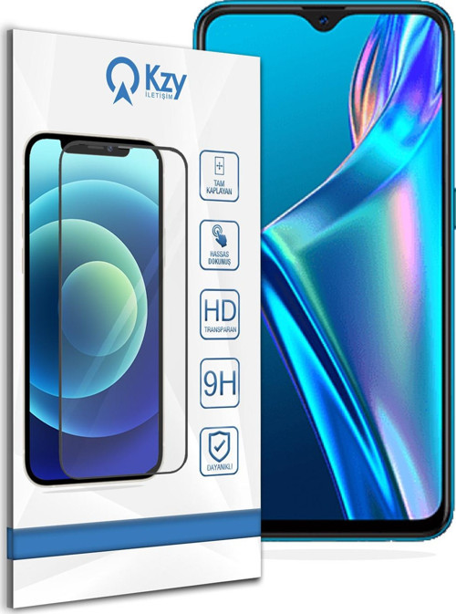 Oppo A12 Tam Kaplayan Temperli Ekran Koruyucu Cam