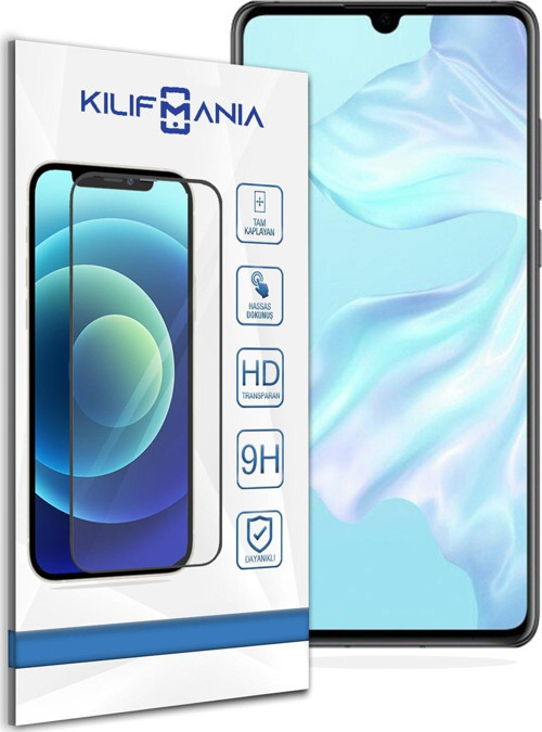 Huawei P30 Tam Kaplayan Temperli Ekran Koruyucu Cam