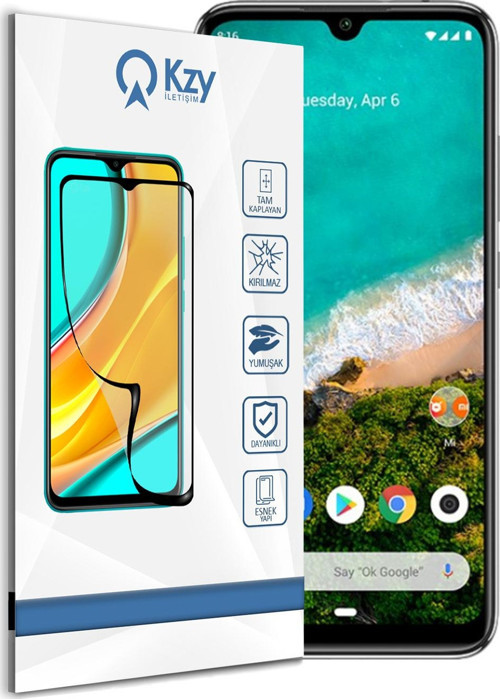 Xiaomi Mi A3 Tam Kaplayan Fibernano Ekran Koruyucu Esnek Cam