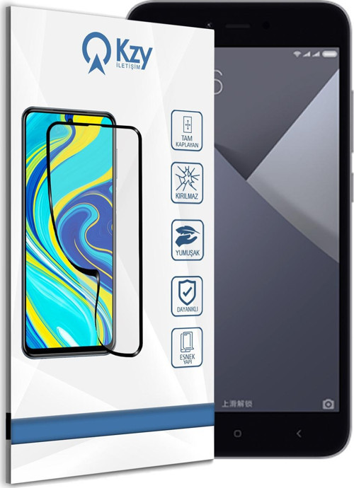 Xiaomi Redmi Note 5A Tam Kaplayan Fibernano Ekran Koruyucu Esnek Cam