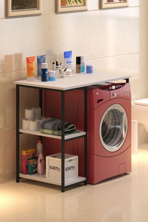 Camaşır Makınası Kurutmalık Bulaşık Makine Duzenlıyıcı Banyo Düzenlıyici Mutfak Düzenliyici
