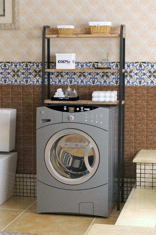 Camaşır Makınası Kurutmalık Duzenlıyıcı Banyo Düzenlıyici Makine Üstü Raf Düzenlici