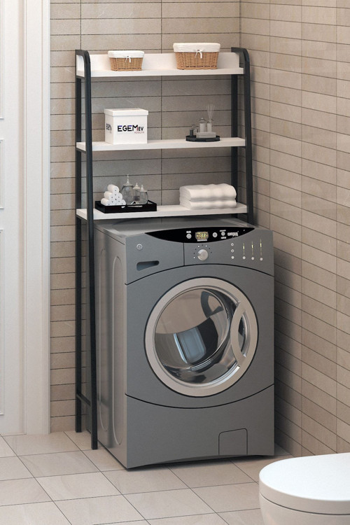 Camaşır Makınası Kurutmalık Duzenlıyıcı Banyo Düzenlıyici Makine Üstü Raf Düzenlici
