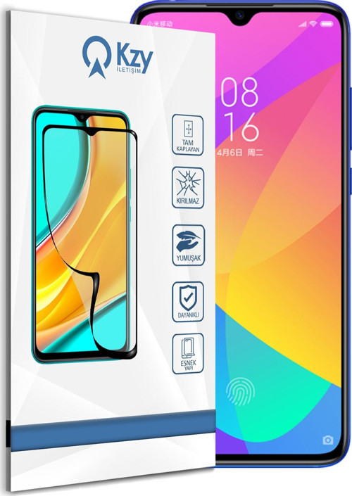 Xiaomi Mi 9 Lite Tam Kaplayan Fibernano Ekran Koruyucu Esnek Cam
