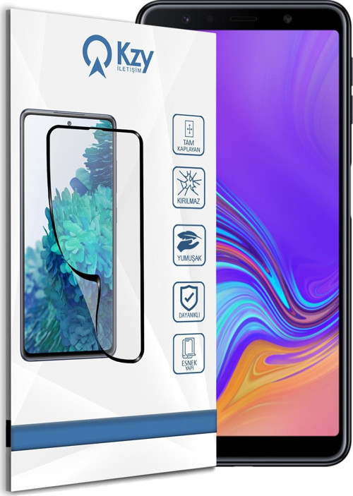 Samsung Galaxy A7 2018 Tam Kaplayan Fibernano Ekran Koruyucu Esnek Cam