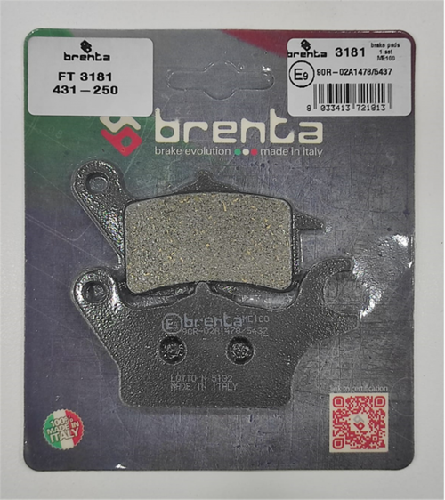 Organik Fren Balata Ft 3181 Ön Honda Dıo 110 Ön Sol Yamaha Trıcıty Mw125 Mws125 (suzukı Addre
